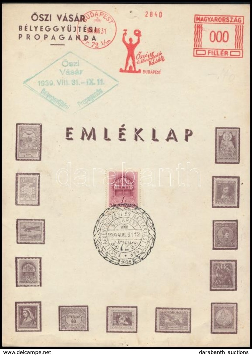 1939-1941 3 Db Klf Emléklap - Non Classés