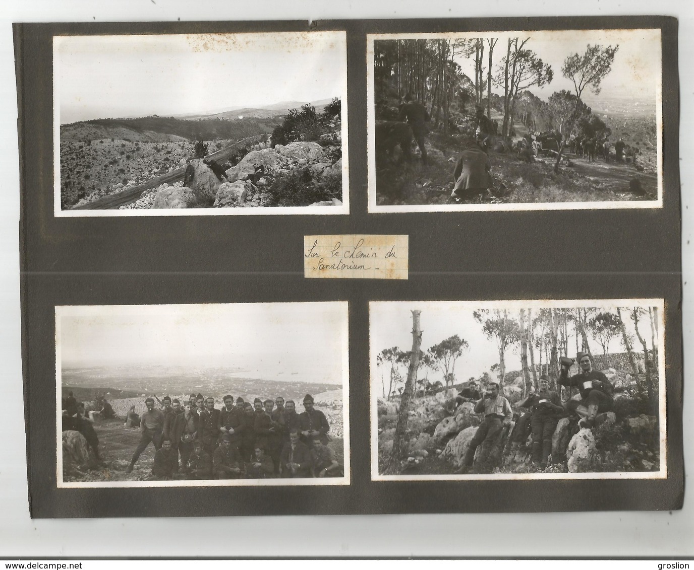LIBAN SYRIE CAMPAGNE 1939 1940 . 7 PHOTOS MILITAIRES FRANCAIS AU SANATORIUM  VUES PANORAMIQUE ET HOPITAL LIBANAIS - Lieux