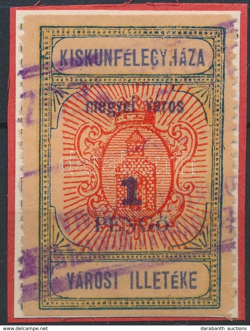 1932 Kiskunfélegyháza R.T.V. 62 Sz. Füzetbélyeg (4.500) - Non Classés