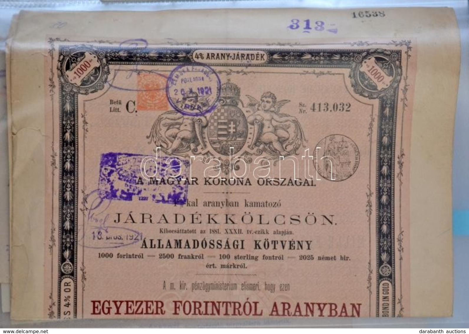 30 Db Okmány Az 1900-as évek Elejéről Iratrendezőben, Jobbakkal - Zonder Classificatie