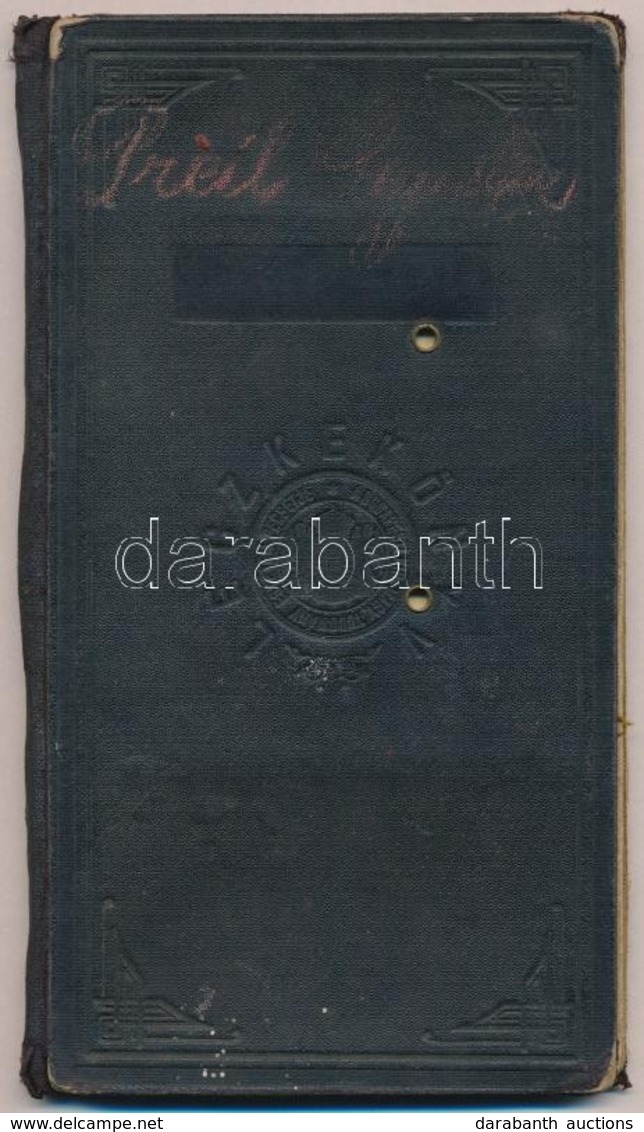 1901-1906 Budapesti Királyi Magyar Tudományegyetem Bölcsészettudományi Leckekönyve, Benne Számos Kiváló Tanár, Lóczy Laj - Non Classés