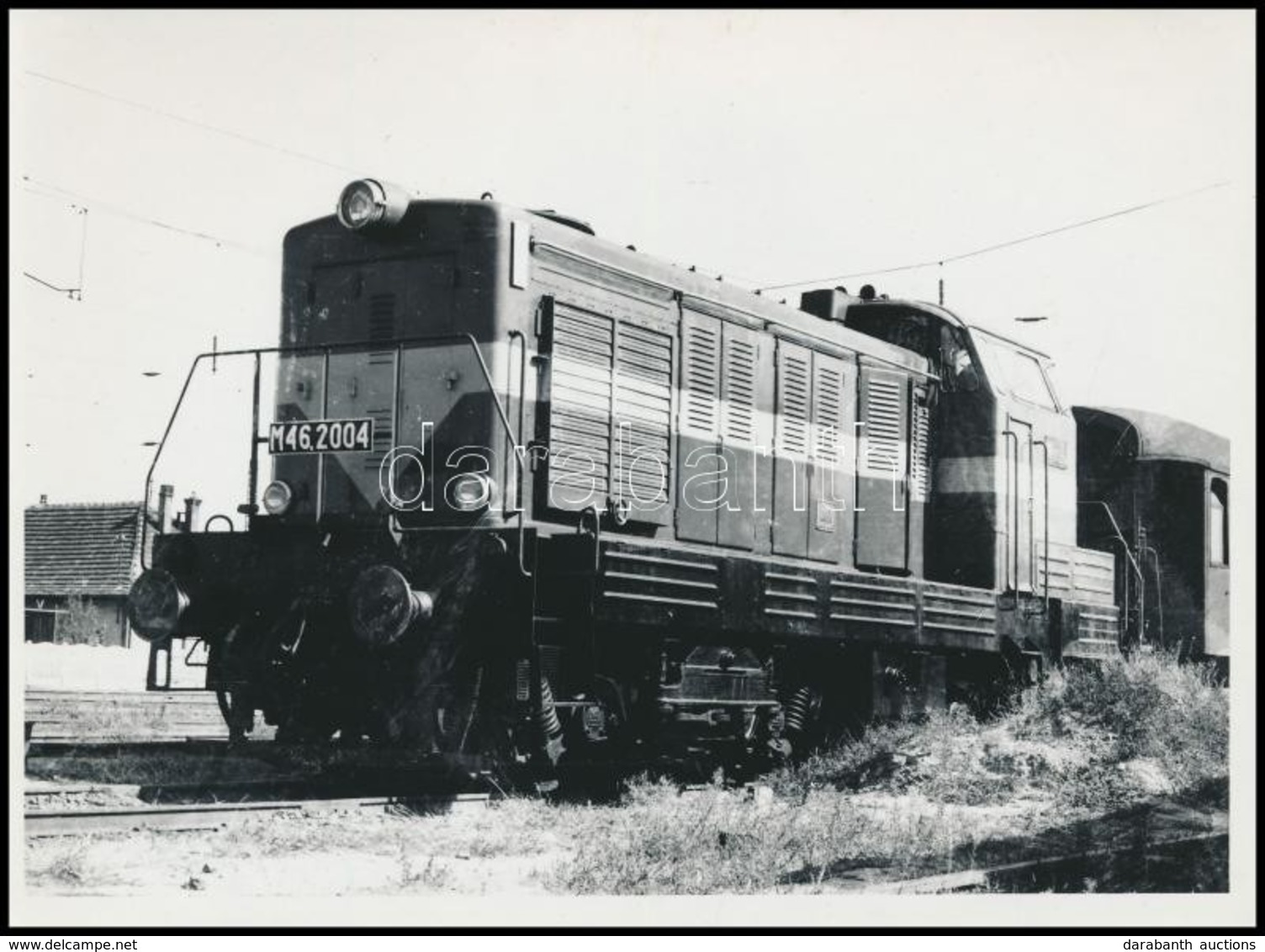 Cca 1960 MÁV Ganz M46 2004 Mozdonya  Fotó / Locomotive 18x13 Cm - Altri & Non Classificati