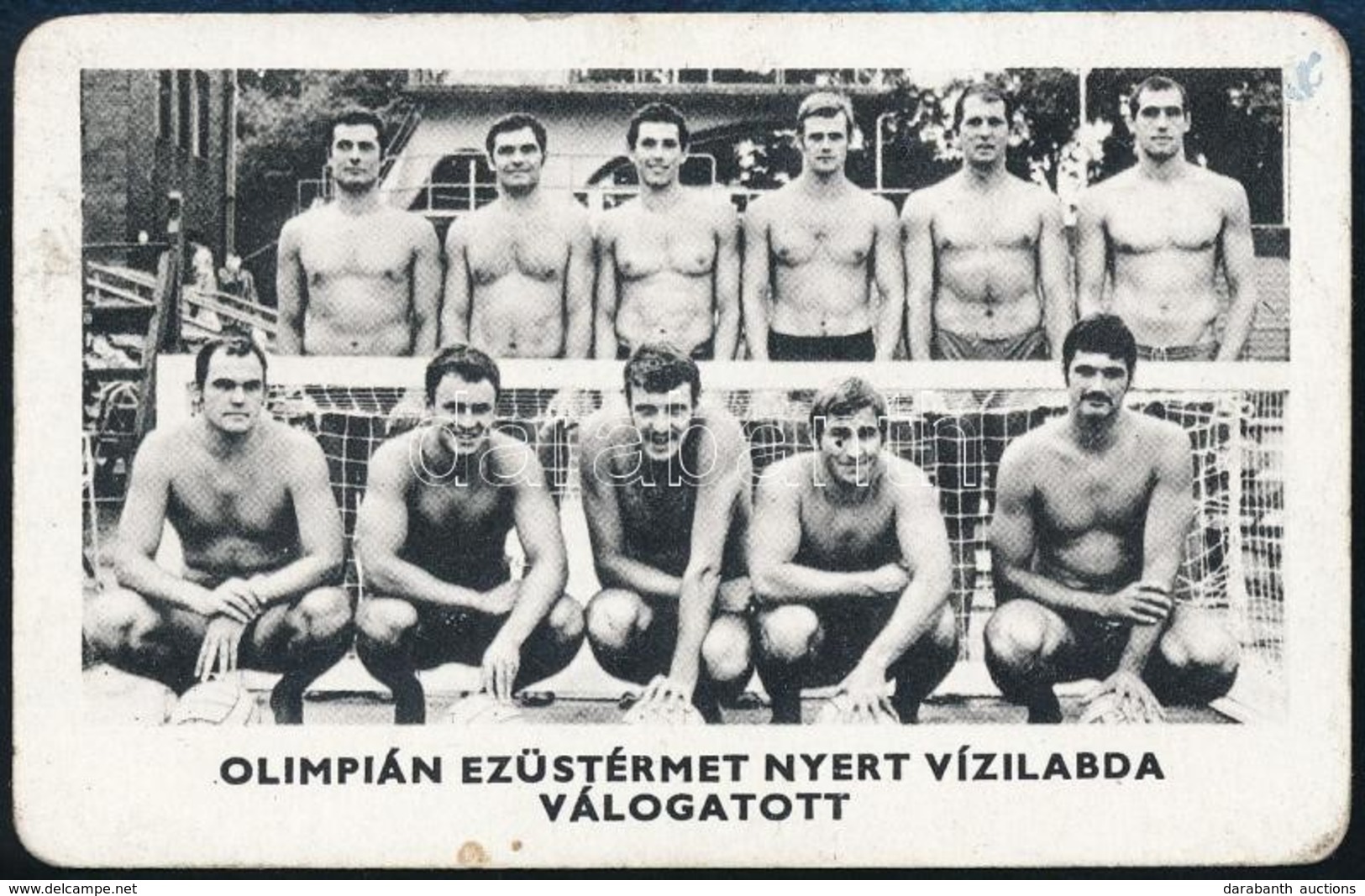 1973 'Az Olimpián Ezüstérmet Nyert Vízilabda Válogatott', A Sportpropaganda Vállalat Kártyanaptára - Publicités