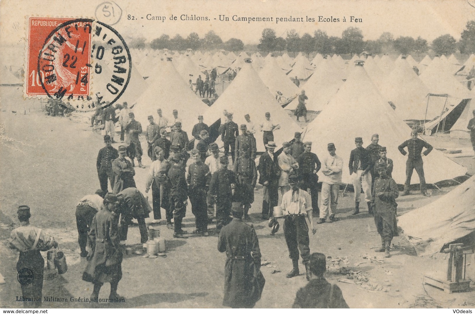 CPA - France - (51) Marne - Camp De Châlons - Un Campement Pendant Les écoles à Feu - Camp De Châlons - Mourmelon