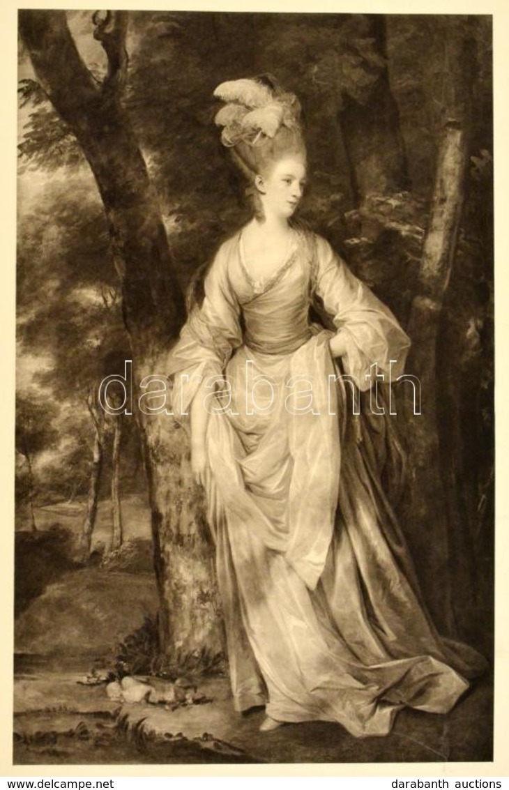 Cca 1900 Joshua Reynolds 'Mrs. Elizabeth Carnac' Című Művéről Készült Másolat, Heliogravűr, Papír, 50,5×38 Cm - Non Classificati