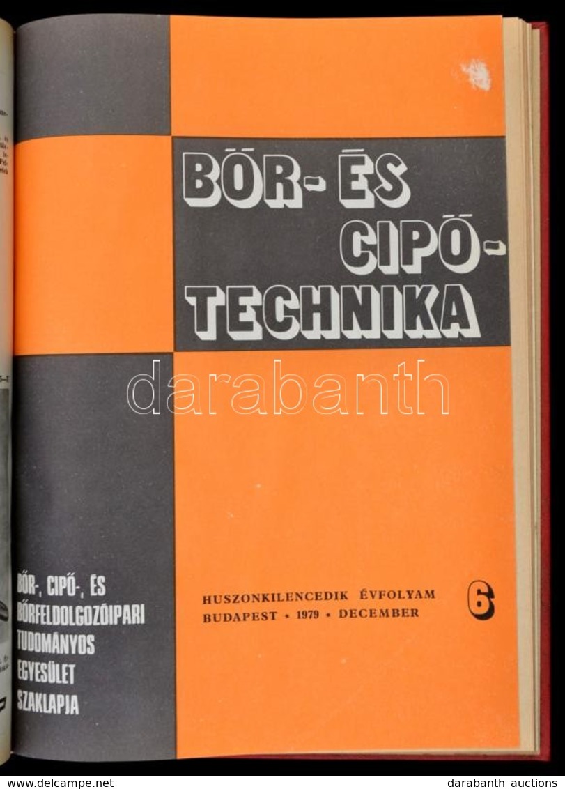 1979 Bőr és Cipőtechnika.  XXIX. évf. 1-6. Sz. 1979. Február-december. (Teljes évfolyam.) Bp., Bőr-, Cipő- és Bőrfeldolg - Non Classificati