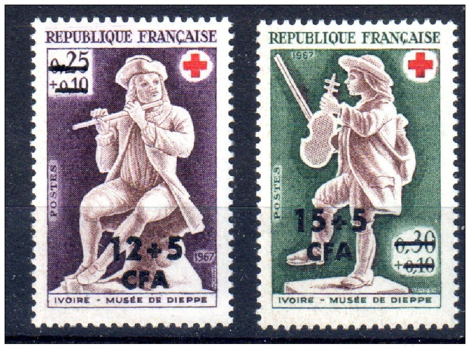 CFA REUNION 378 379 CROIX ROUGE ** MNH LUXE Sans Charnière - Nuevos