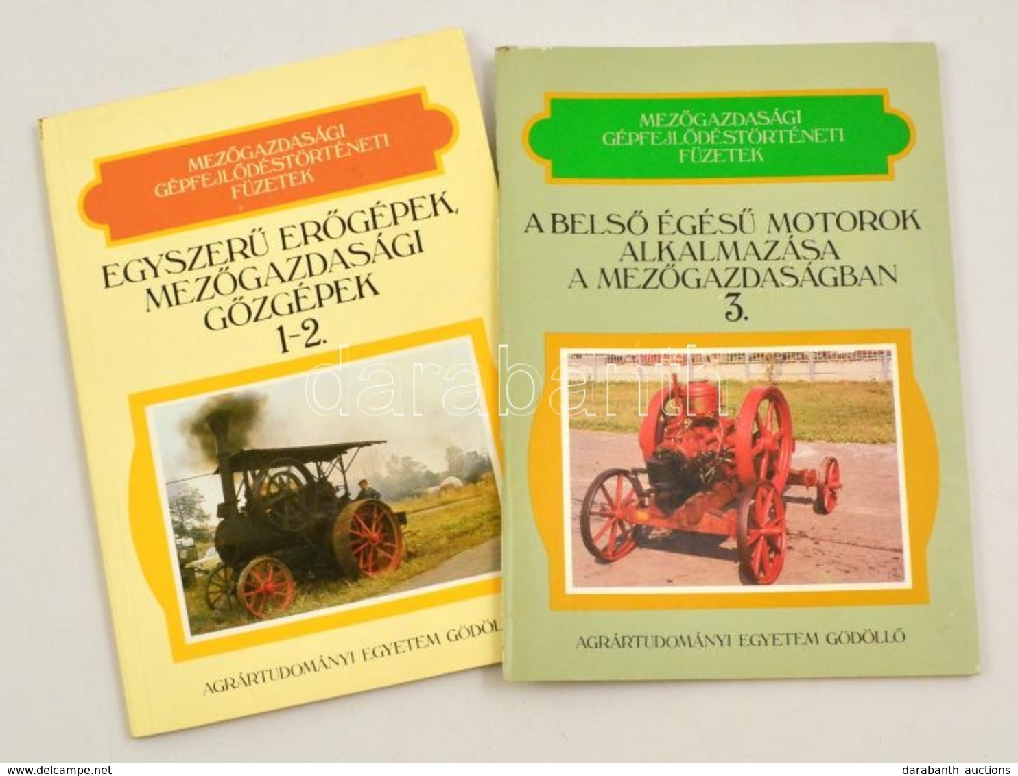 2 Db Technikai Könyv: Pálfi György: Egyszerű Erőgépek, Mezőgazdasági Gőzgépek 1-2; Pálfi György: A Belső égésű Motorok A - Non Classificati