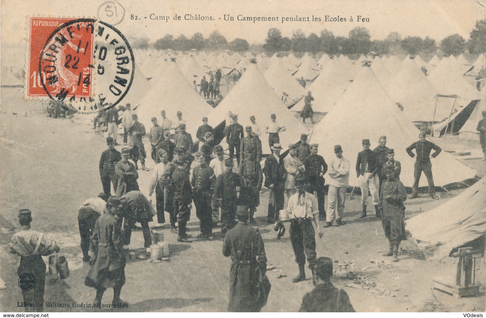 CPA - France - (51) Marne - Camp De Châlons - Un Campement Pendant Les Ecoles à Feu - Camp De Châlons - Mourmelon