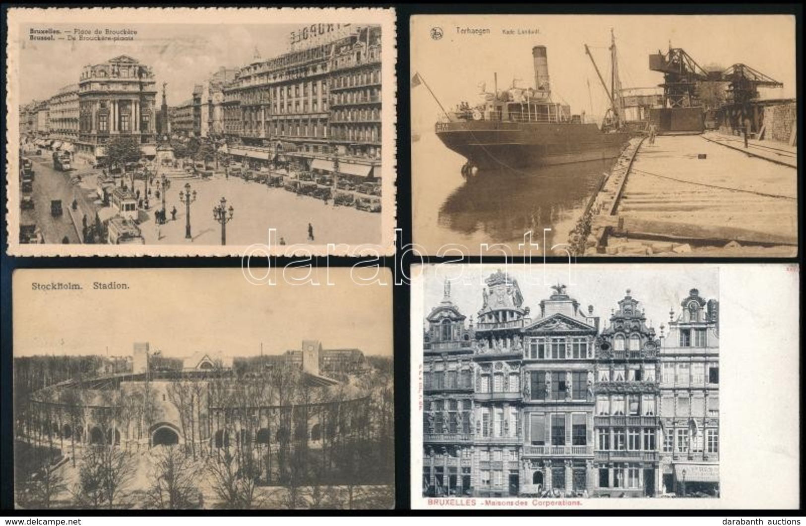 ** * 46 Db RÉGI Városképes Lap északi Országokból / 46 Pre-1945 Town-view Postcards From Northern Countries - Zonder Classificatie