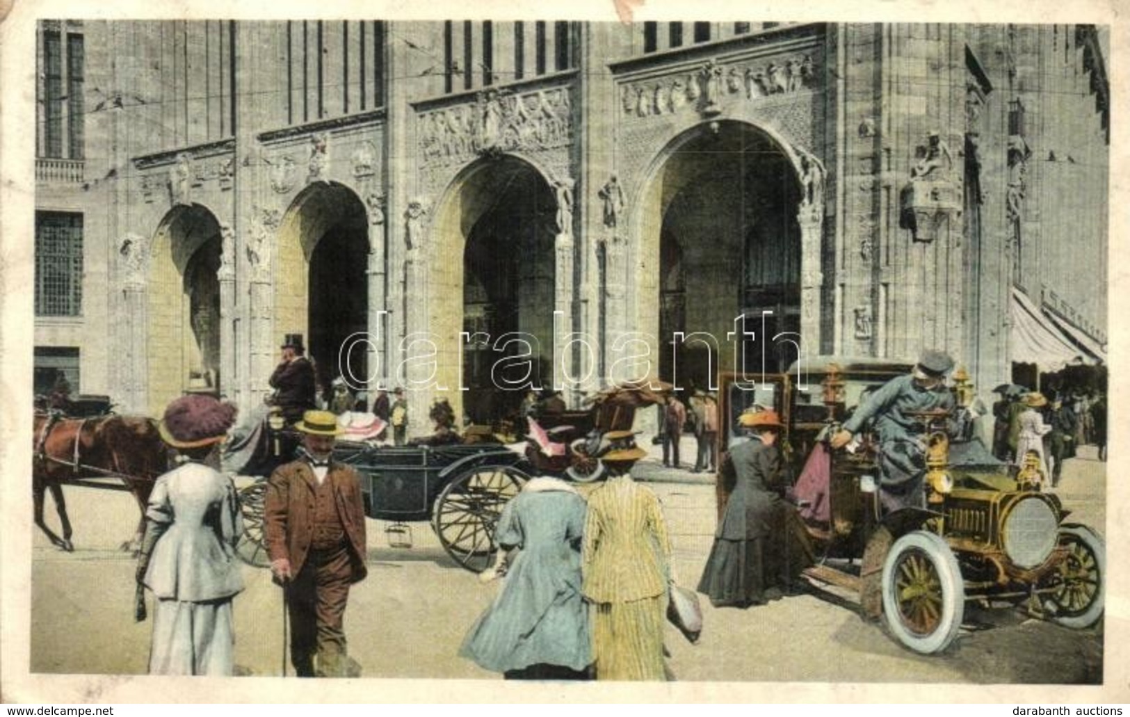 ** * 6 Db RÉGI Külföldi Városképes Lap Közlekedési Eszközökkel / 6 Pre-1945 European Town-view Postcards; Public Transpo - Non Classificati
