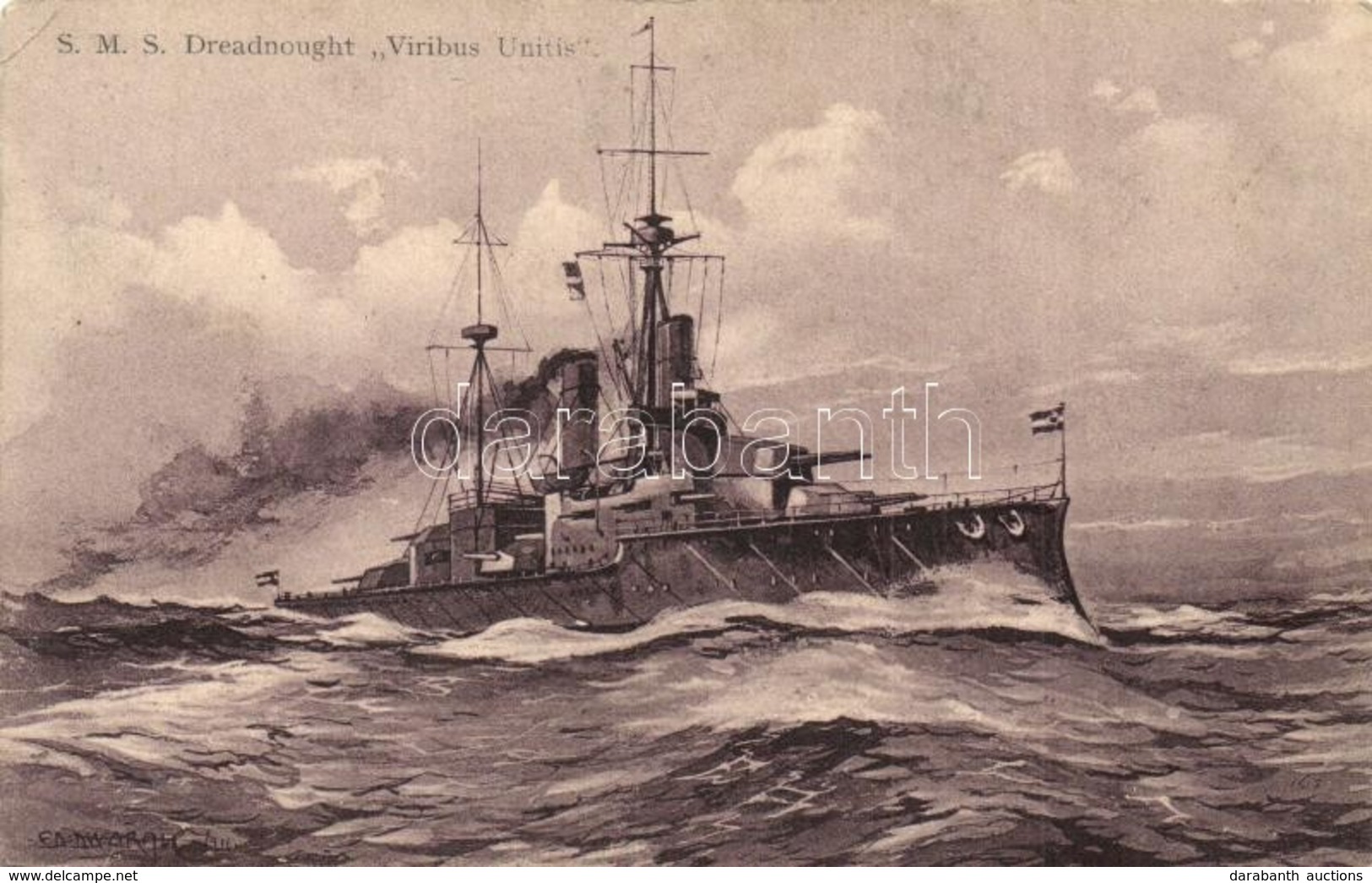 ** 8 Db RÉGI Hadihajó Motívumos Képeslap / 8 Pre-1945 Motive Postcards: Battleships - Non Classés