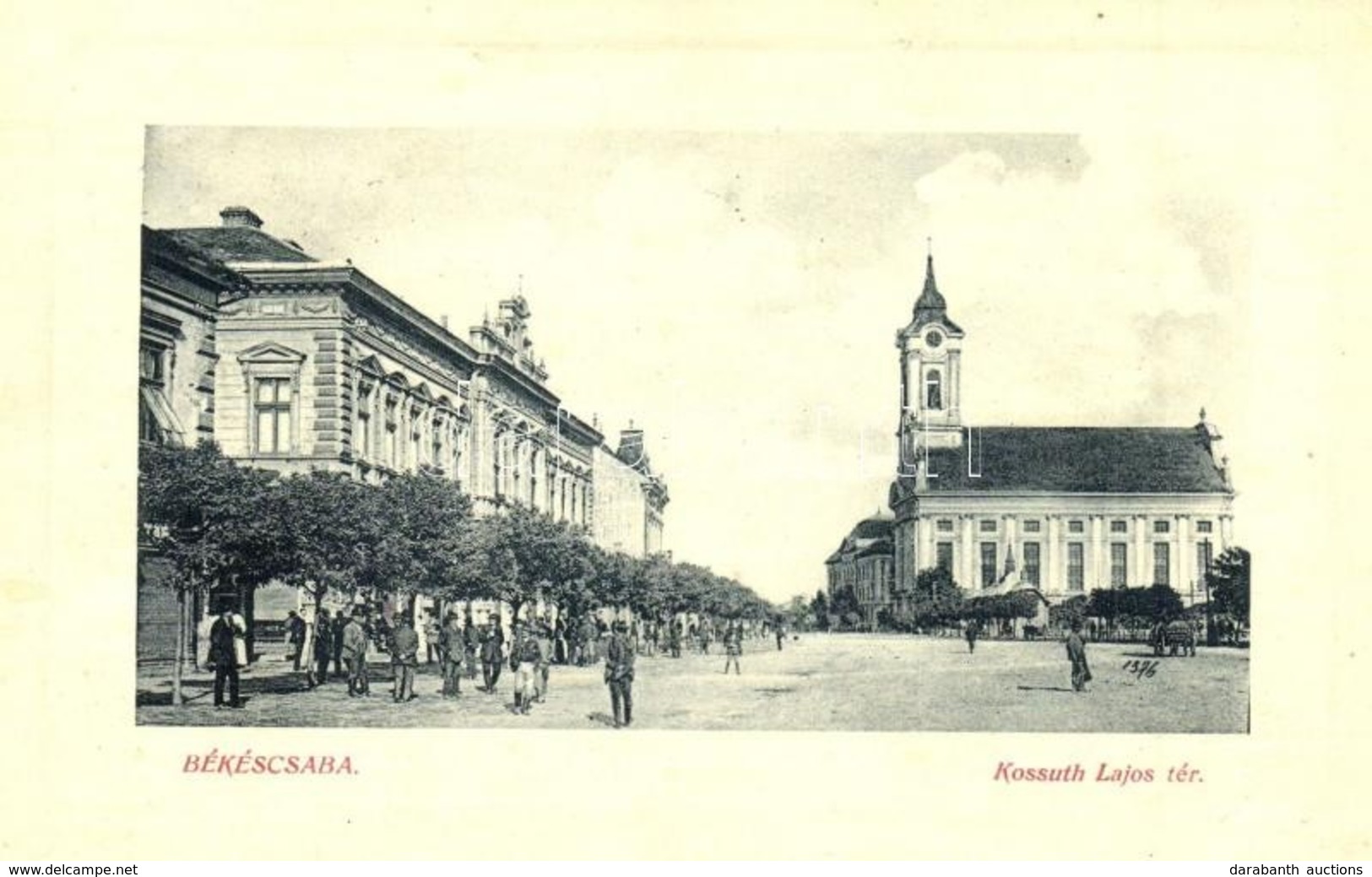 T2/T3 Békéscsaba, Kossuth Lajos Tér, Evangélikus Templom. W. L. Bp. 4013. (EK) - Non Classés