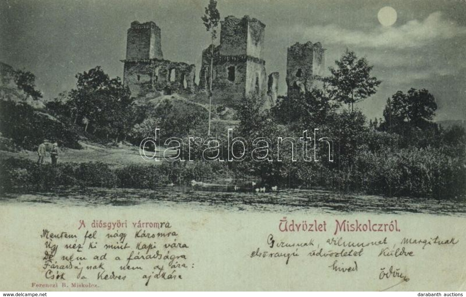 T2/T3 1898 Diósgyőr (Miskolc); Várrom Este (EK) - Non Classificati