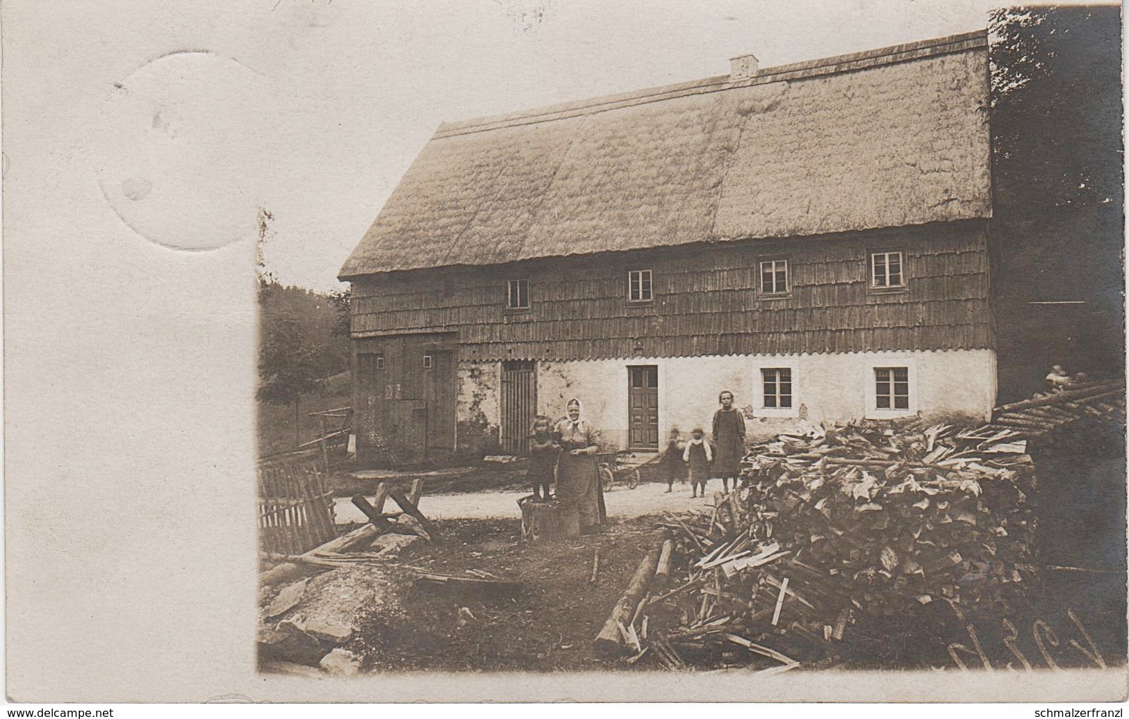 Foto AK Hermsdorf Erzgebirge Haus Hof Gasthof ? A Schönfeld Seyde Pöbel Oberpöbel Rehefeld Holzhau Reichenau Moldau - Oberholzhau (Erzgeb.)