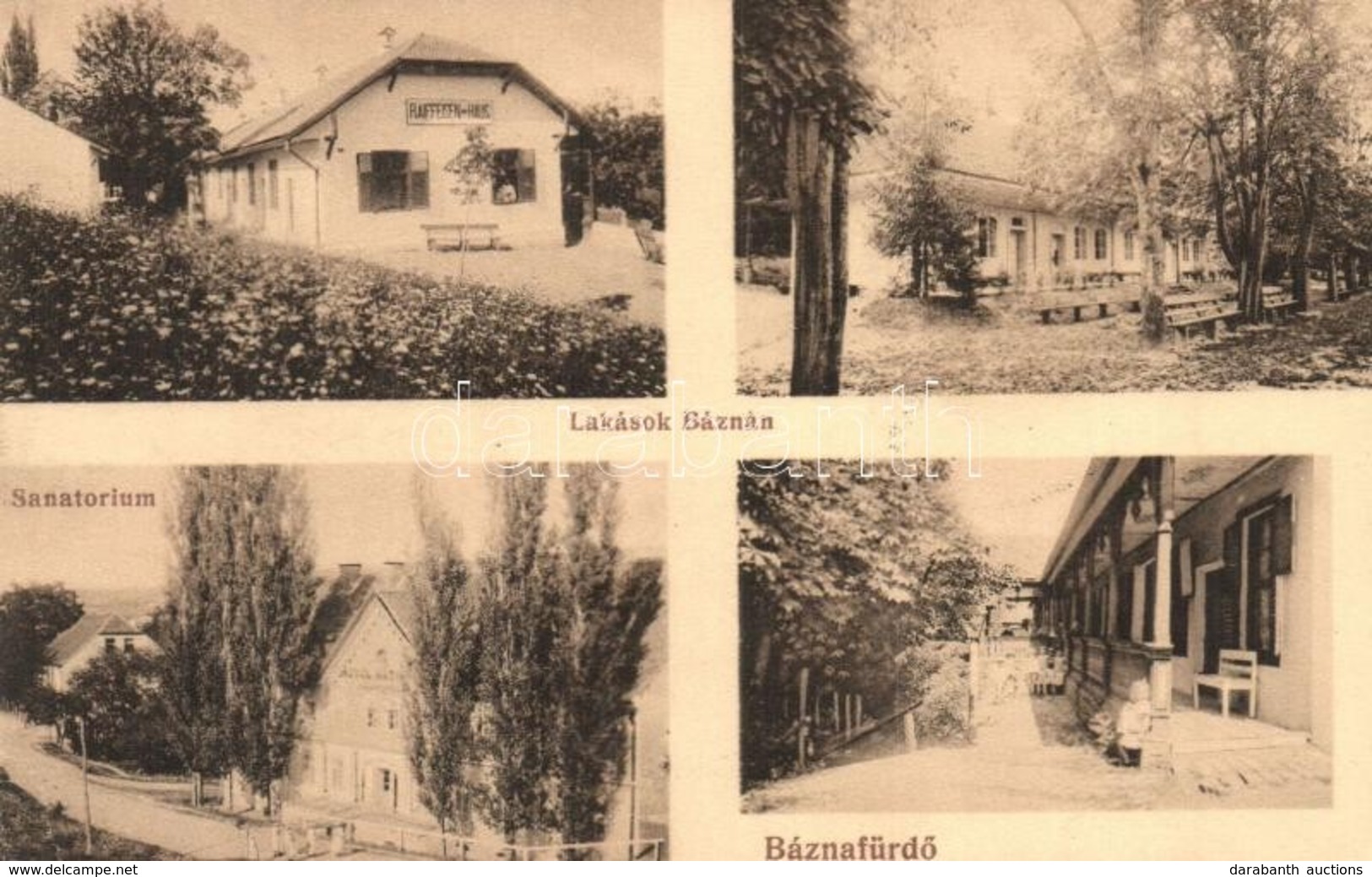 * T2 Báznafürdő, Baile Bazna; Lakások, Szanatórium, Raiffeisen-Haus / Villas, Sanatorium - Non Classés