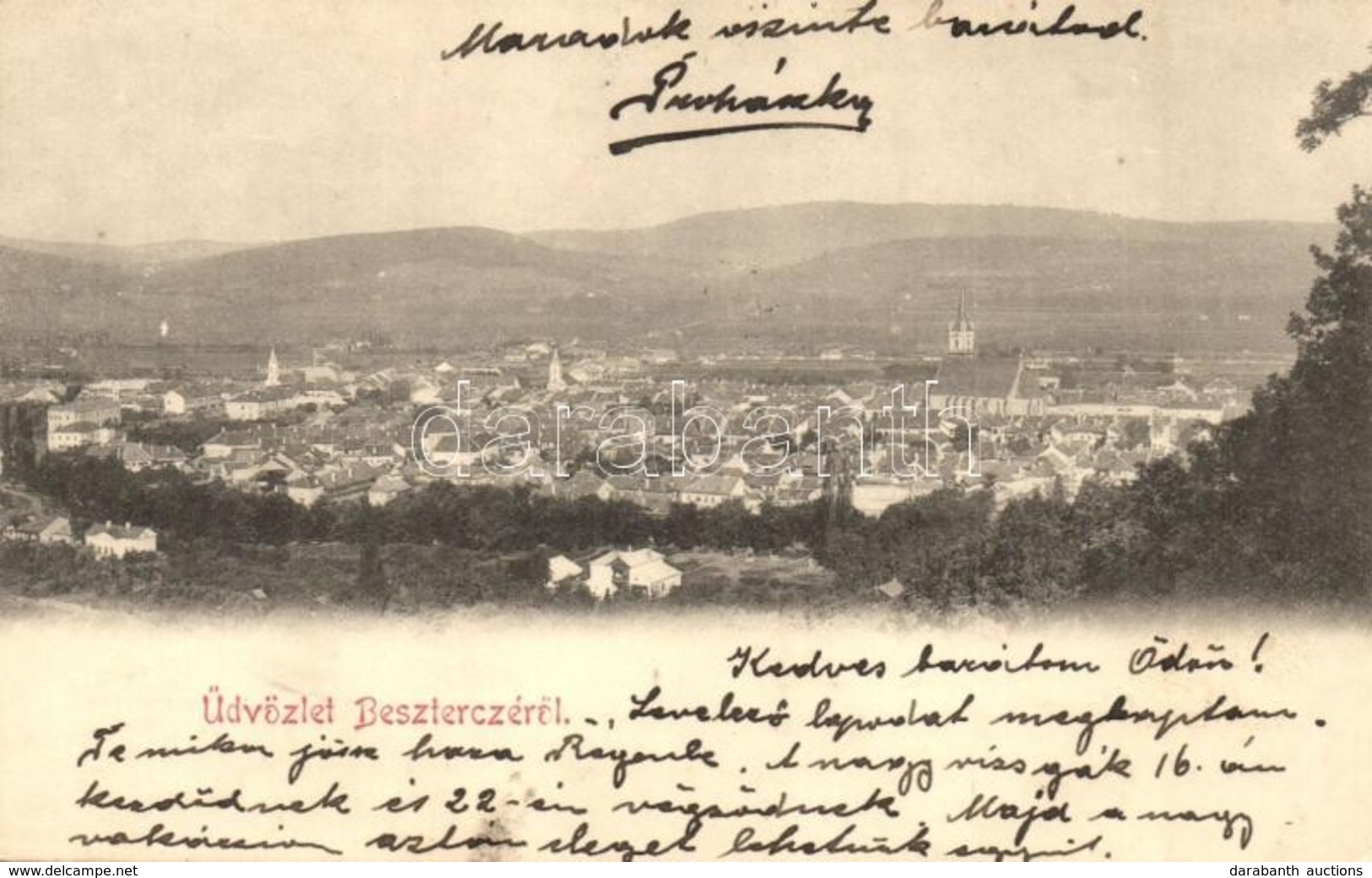 T2/T3 1900 Beszterce, Bistritz, Bistrita; + Nagy-Enyed Pénzrovátolás (EK) - Non Classés