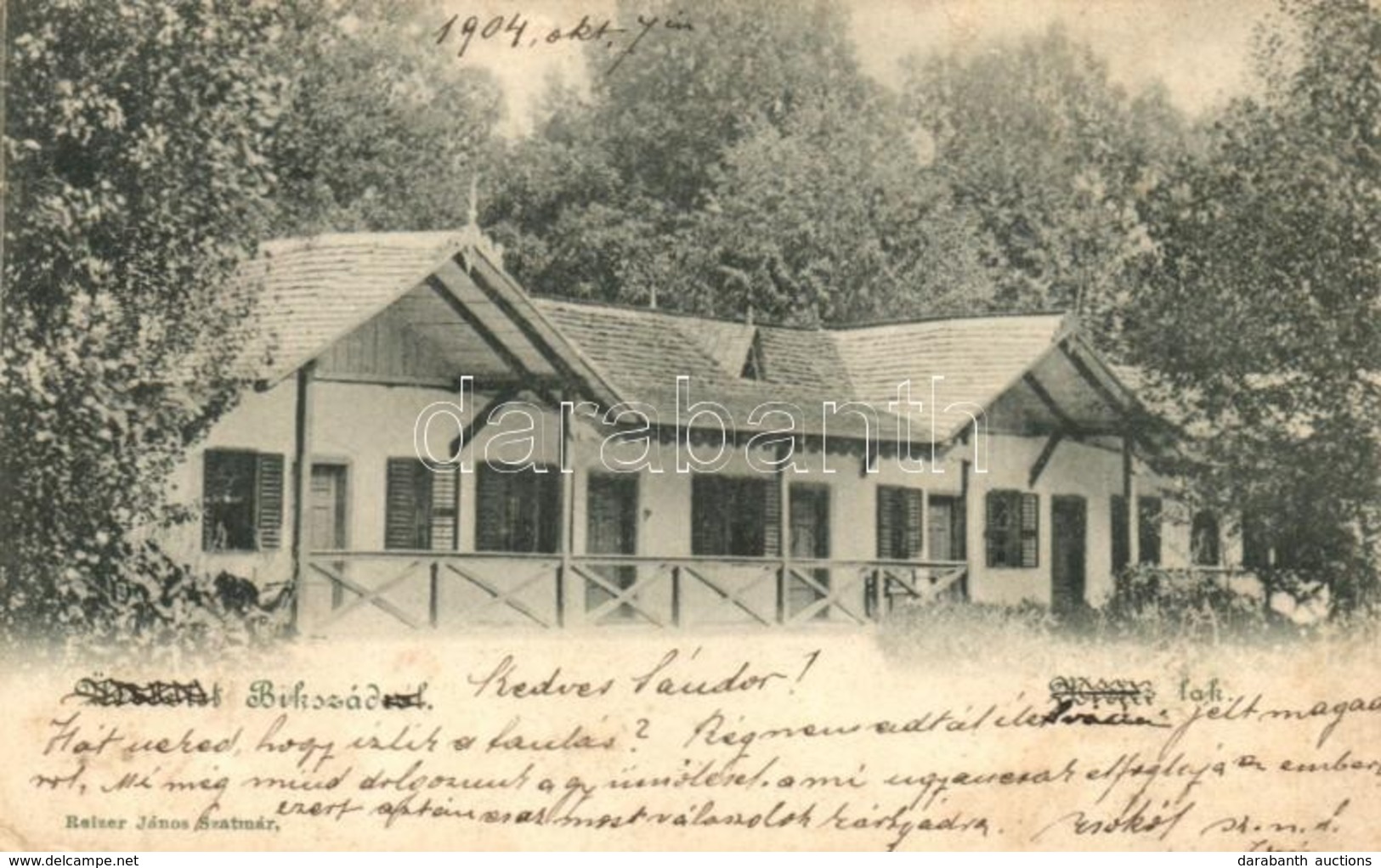 T2/T3 1904 Bikszád-fürdő, Baile Bixad; Móricz Lak. Kiadja Reizer János / Villa (EK) - Non Classificati