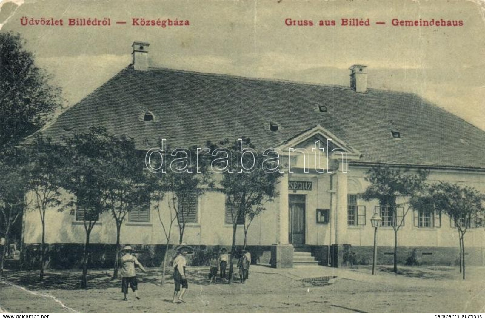* T3 Billéd, Biled; Községháza. W. L. 1250. / Gemeindehaus / Town Hall (EK) - Non Classés