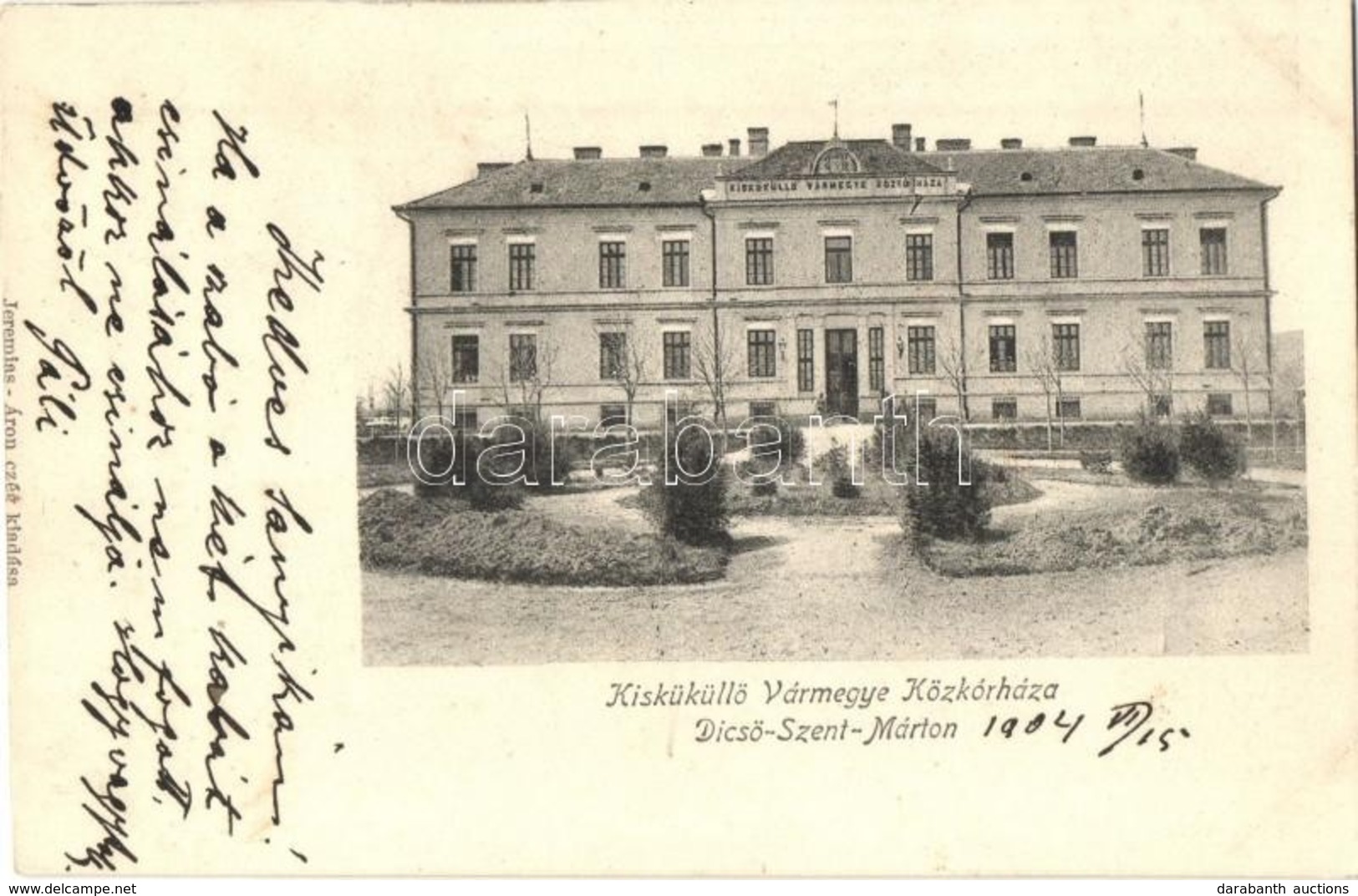 T2/T3 Dicsőszentmárton, Tarnaveni; Kisküküllő Vármegye Kórháza, Jeremias Áron Kiadása / County Hospital (EK) - Non Classés