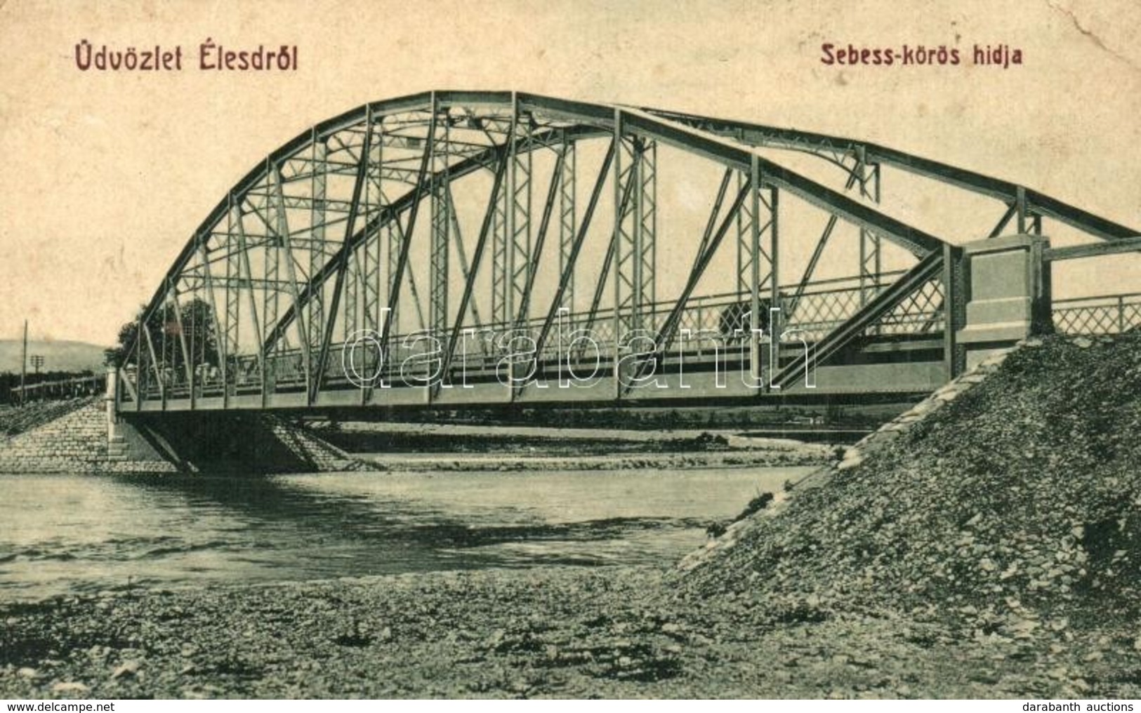 T3 Élesd, Alesd; Sebes-Körös Hídja. W. L. 287. / Crisul Repede River Bridge (kis Sarokhiány / Small Corner Shortage) - Non Classés