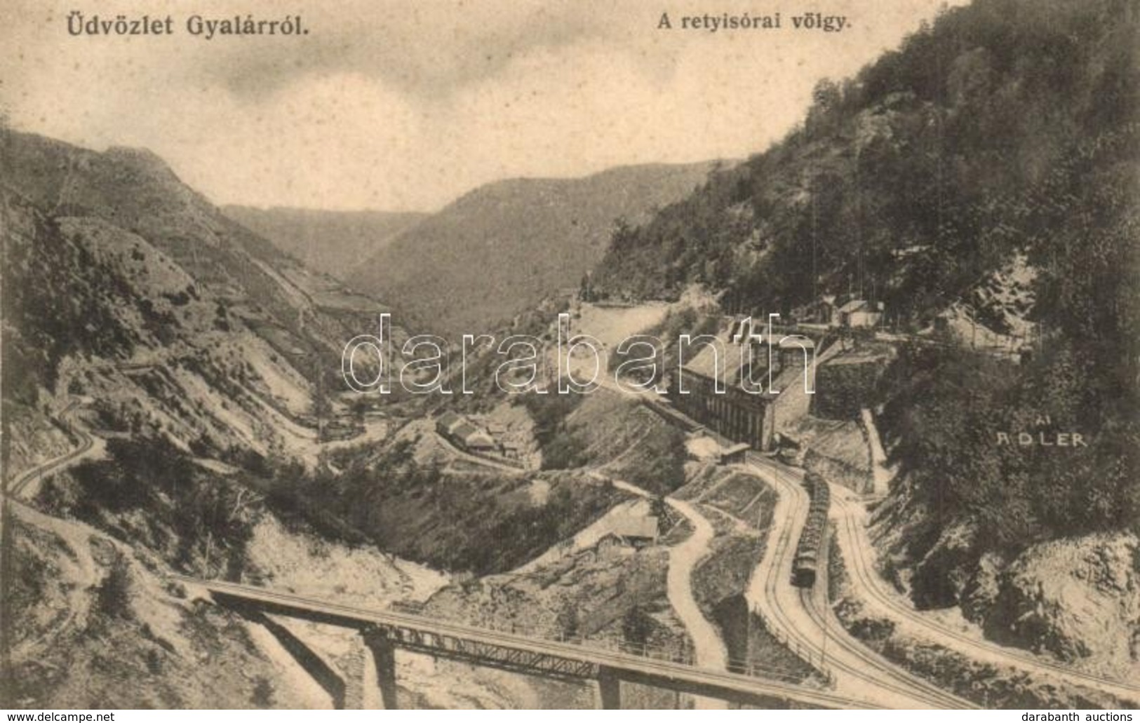 T2 Gyalár, Ghelari; Retyisora Völgy, Iparvasút, Bányavasút. Adler Fényirda / Retisoara Industrial Railway, Mine - Non Classés