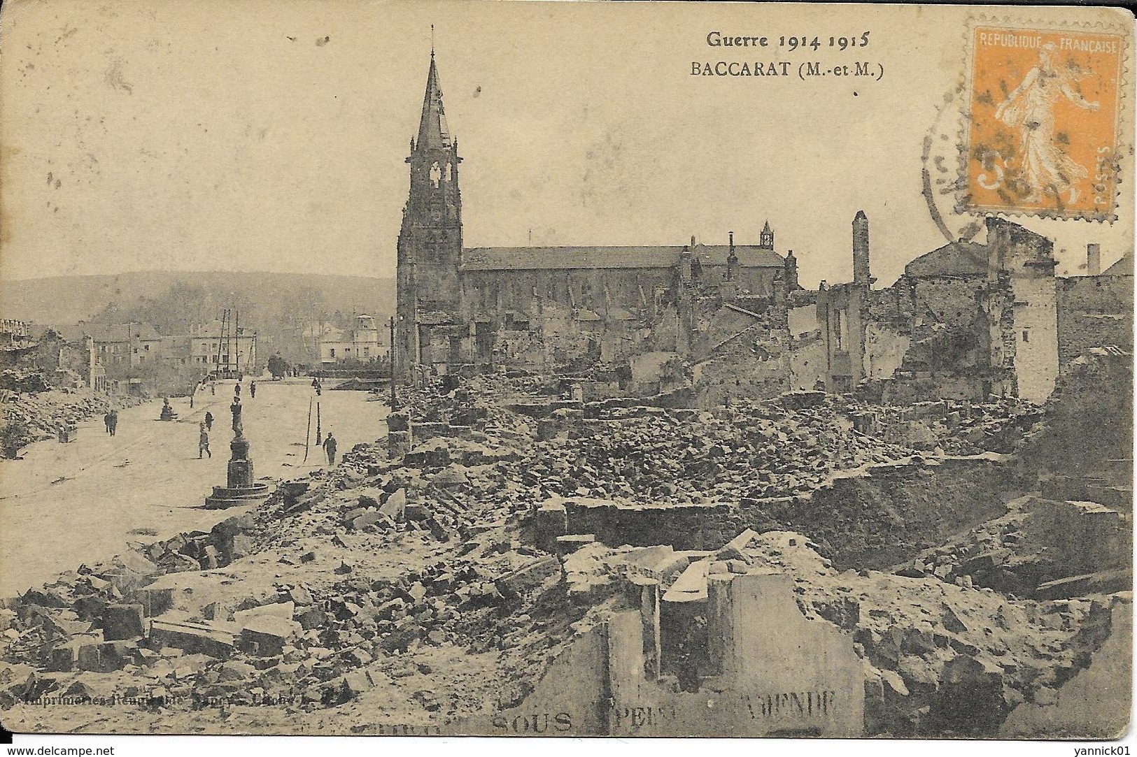 Guerre 1914 1918 - Baccarat  - Meuthe Et Moselle - Eglise - Vue Générale - Guerre 1914-18