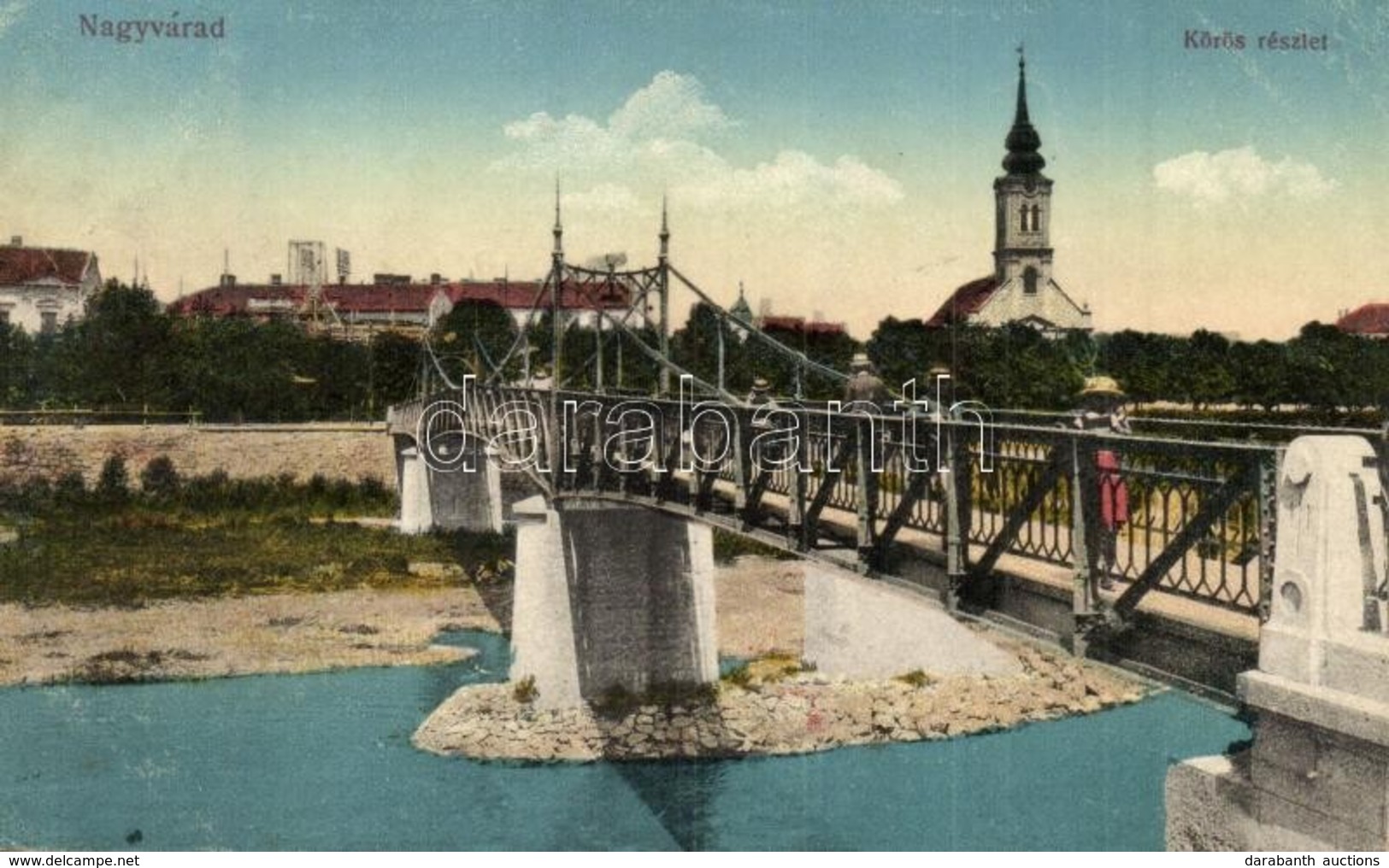 T2/T3 Nagyvárad, Oradea; Körös Folyó Részlete, Híd / Cris River Bridge (EK) - Non Classés
