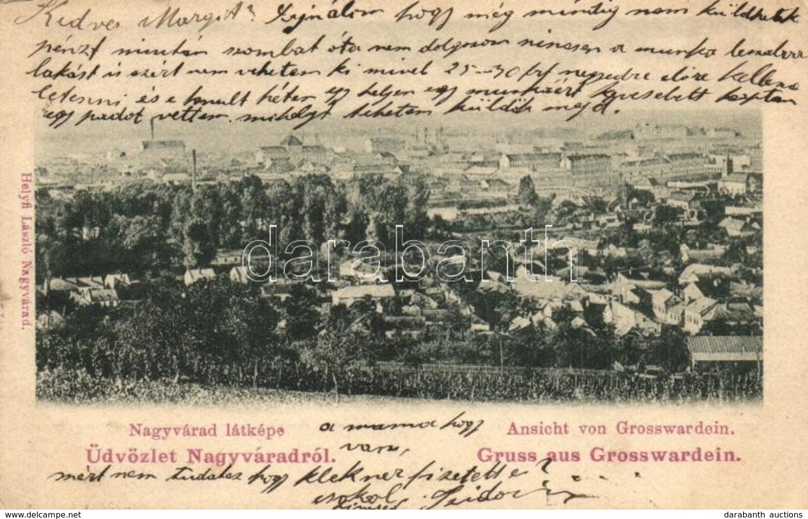T2/T3 1903 Nagyvárad, Oradea; Látkép. Kiadja Helyfi László / General View (EK) - Non Classés