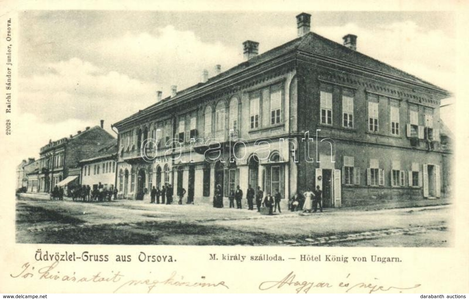 T2 1902 Orsova, Magyar Király Szálloda. Raichl Sándor Junior Kiadása  / Hotel - Non Classés