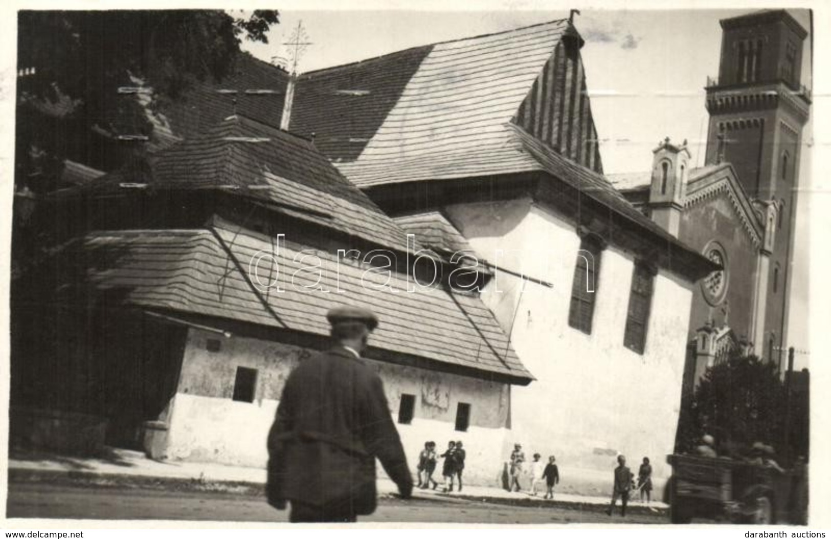 T2 1933 Késmárk, Kezmarok; Stary A Novy Ev. Kostol / Alte Und Neue Ev. Kirche / A Régi és Az új Evangélikus Templom, Aut - Non Classificati