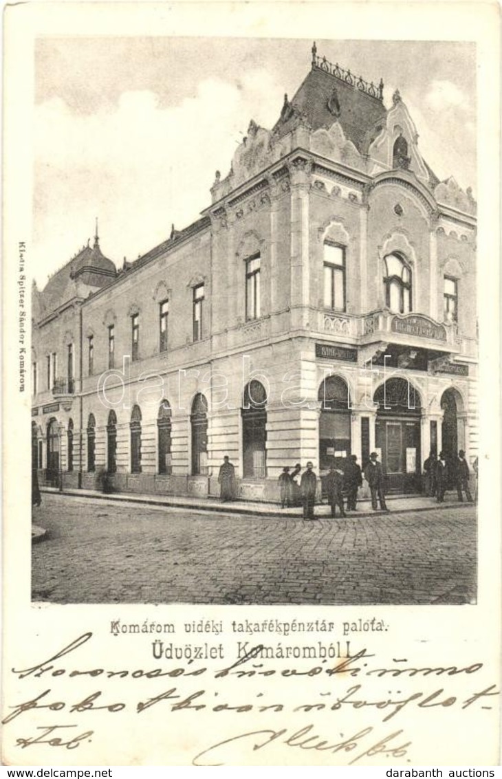 T2/T3 1912 Komárom, Komárnó; Vidéki Takarékpénztár Palota / Savings Bank Palace (EK) - Non Classificati