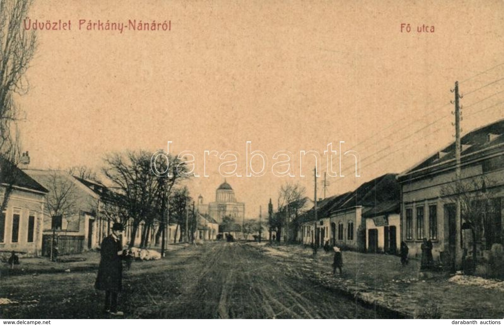 T2 1908 Párkánynána, Párkány-Nána, Stúrovó; Fő Utca. No. 158. Miklosy Gyula Kiadása / Main Street - Non Classificati