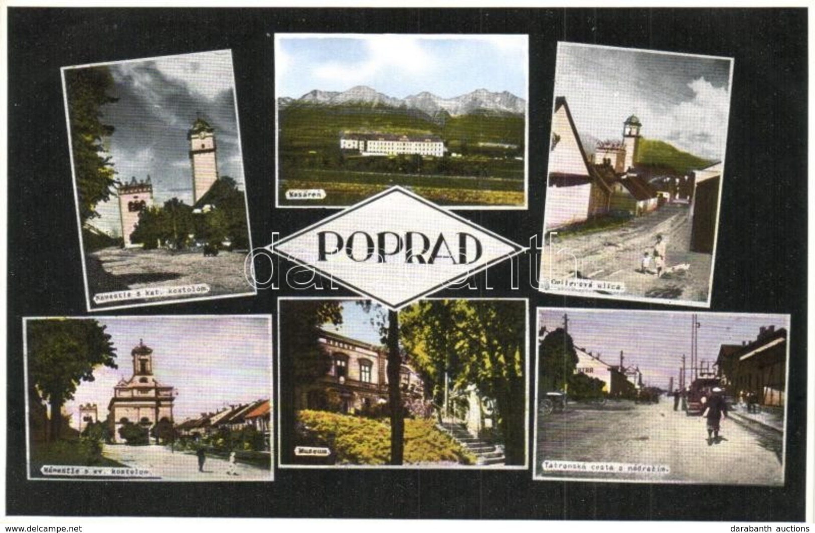 ** T1 Poprád (Tátra, Tatry); Námestie S Kat. Kostolom, Kasáren, Cmilerová Ulica, Námestie S Ev. Kostolom, Museum, Tatran - Non Classificati