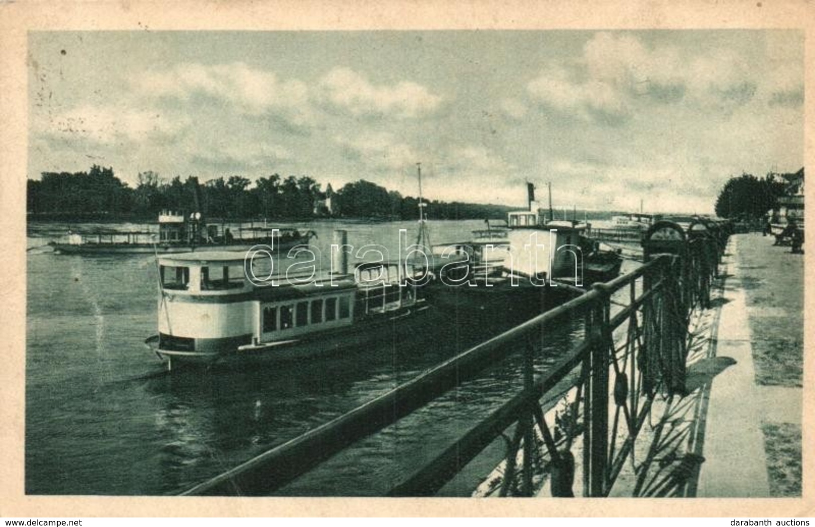 T2/T3 Pozsony, Pressburg, Bratislava; Parti Sétány, Gőzhajók / Promenade, Steamship (EK) - Non Classificati