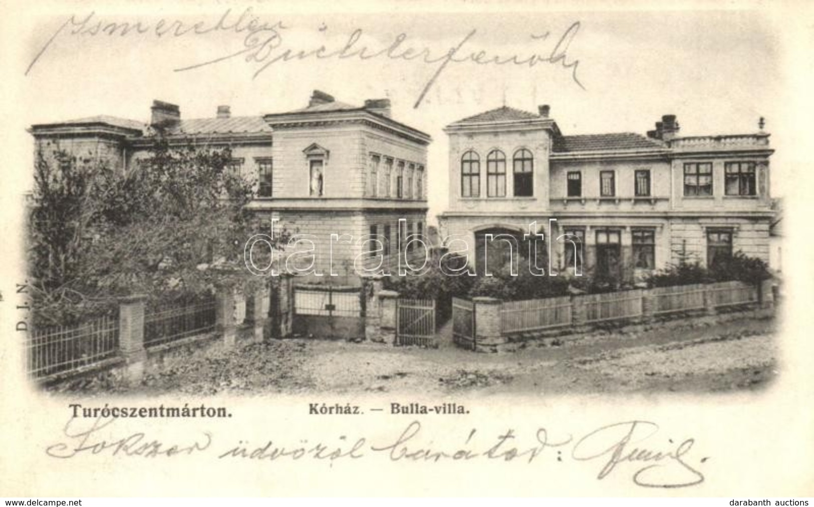 T2 1904 Turócszentmárton, Turciansky Svaty Martin; Kórház, Bulla Villa / Hospital, Villa - Non Classificati