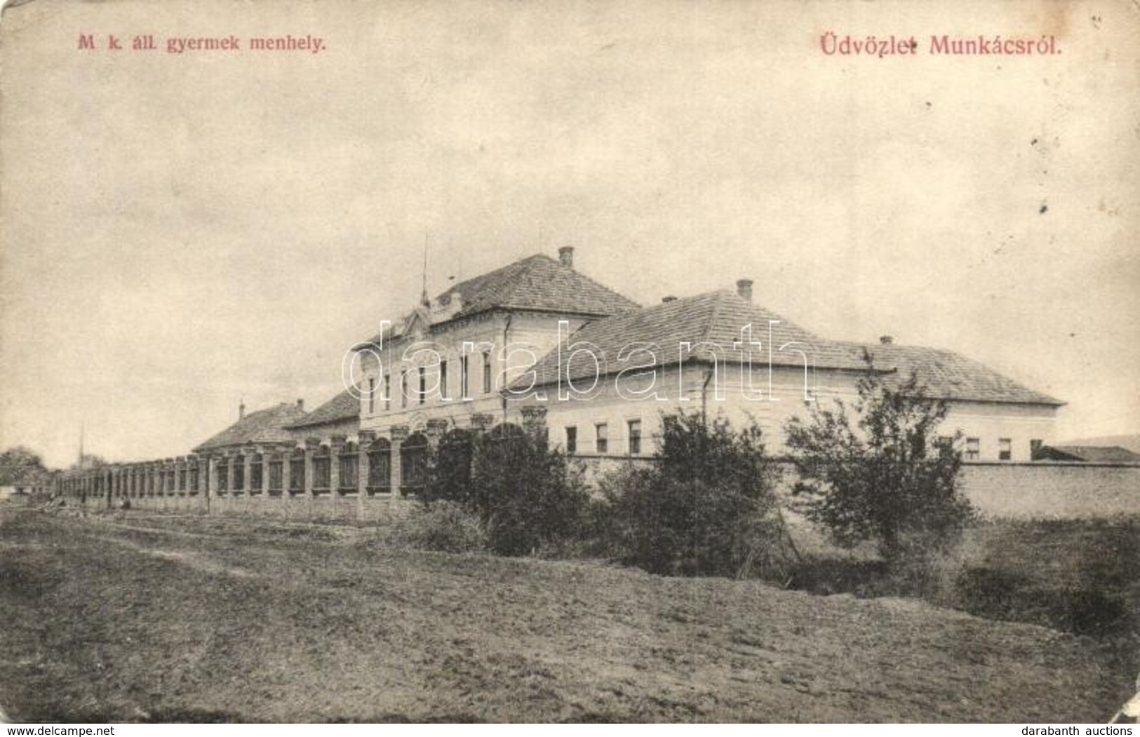 T2/T3 Munkács, Mukacheve, Mukacevo; M. K. állami Gyermekmenhely. Kiadja Bertsik Emil / Orphanage (EK) - Non Classés