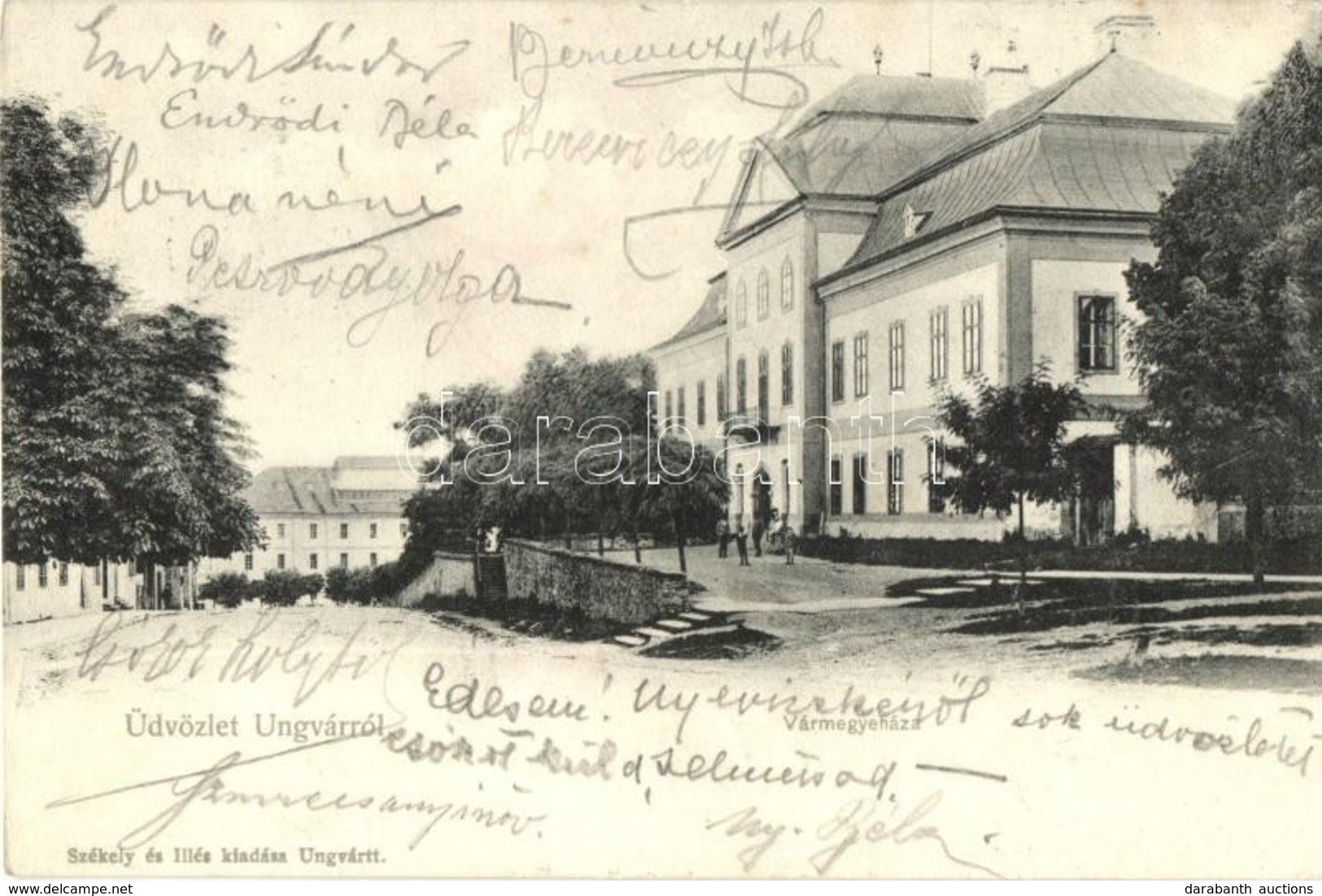 T2/T3 Ungvár, Vármegyeháza / County Hall (EK) - Non Classés