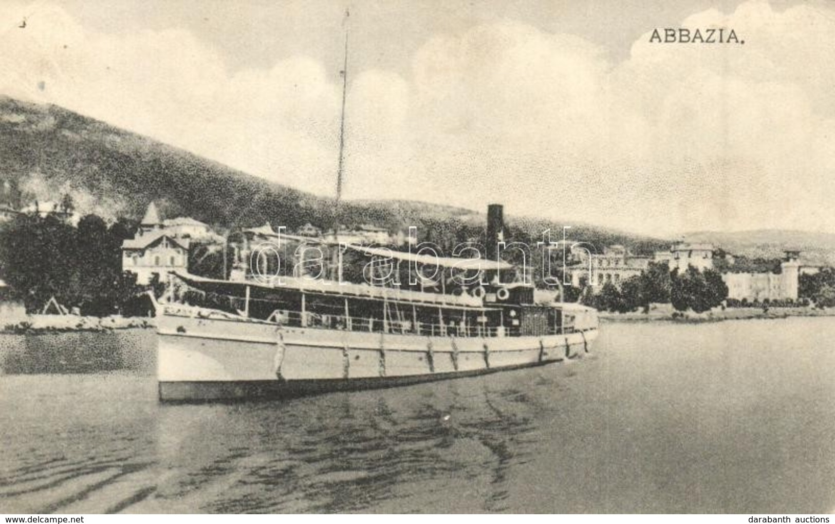 * T3 Abbazia, Salondampfer / Tegneri Személyszállító Gőzhajó / Sea Passenger Steamship (Rb) - Non Classificati