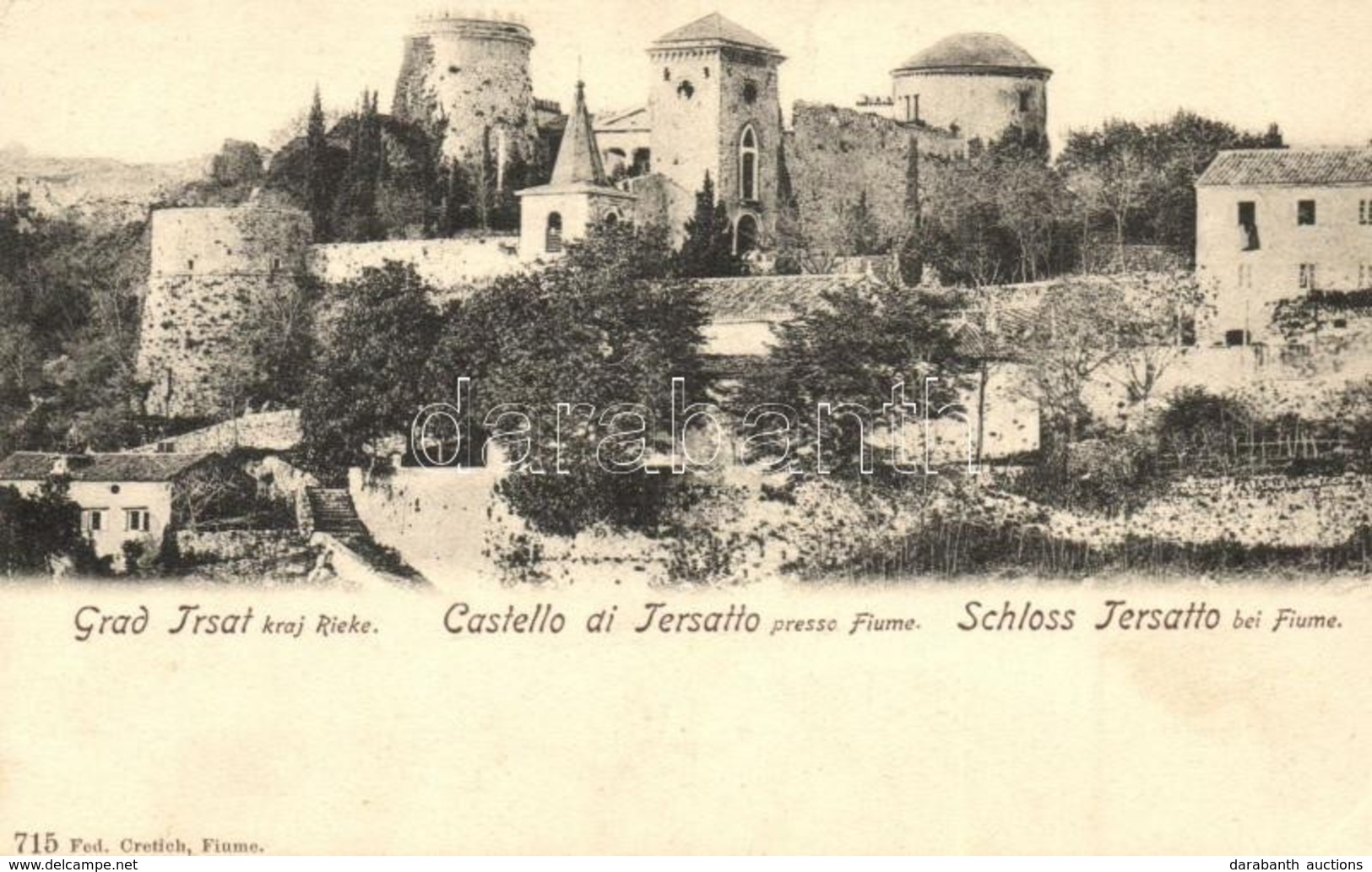 ** T2/T3 Fiume, Tersatto, Trsat; Várrom / Castle Ruins (EK) - Non Classificati