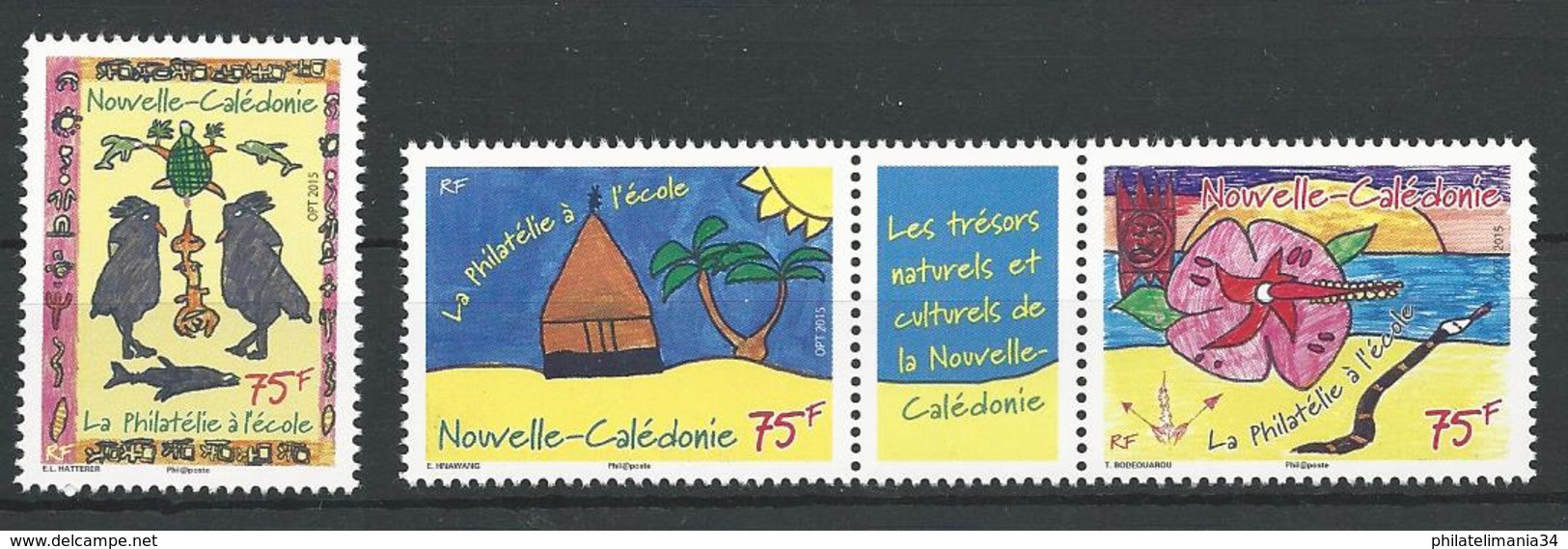 Nouvelle-Calédonie 2015 - La Philatélie à L'école - Neufs