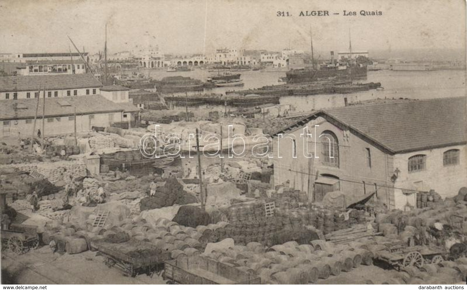 T2 Algiers, Quay, Port, Ships - Non Classés