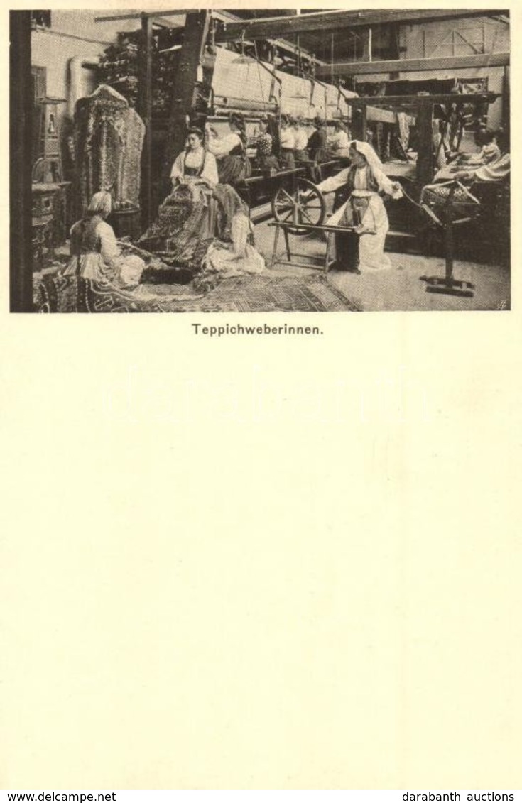 ** T1 Teppichweberinnen / Bosnian Carpet Weavers.  I. Internationale Jagdausstellung Advertisement On The Backside - Non Classificati