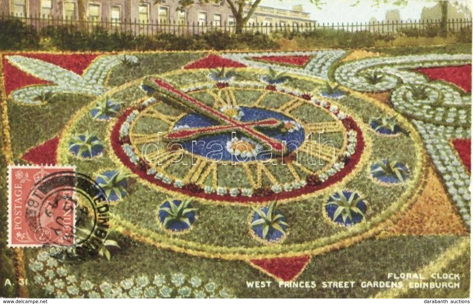 Edinburgh, Festival Floral Clocks (With Liszt) - 2 Pre-1945 TCV Postcards - Non Classificati