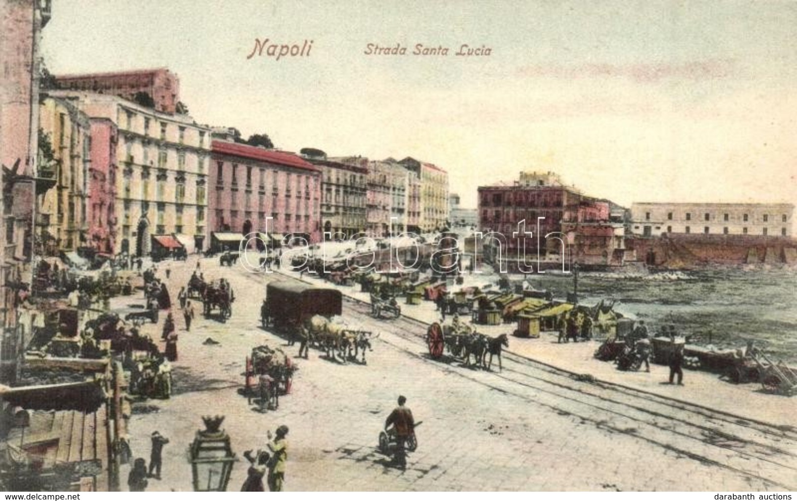 ** T1 Napoli, Naples; Strada Santa Lucia / Street View, Market, Quay. Paul Trabert - Non Classificati