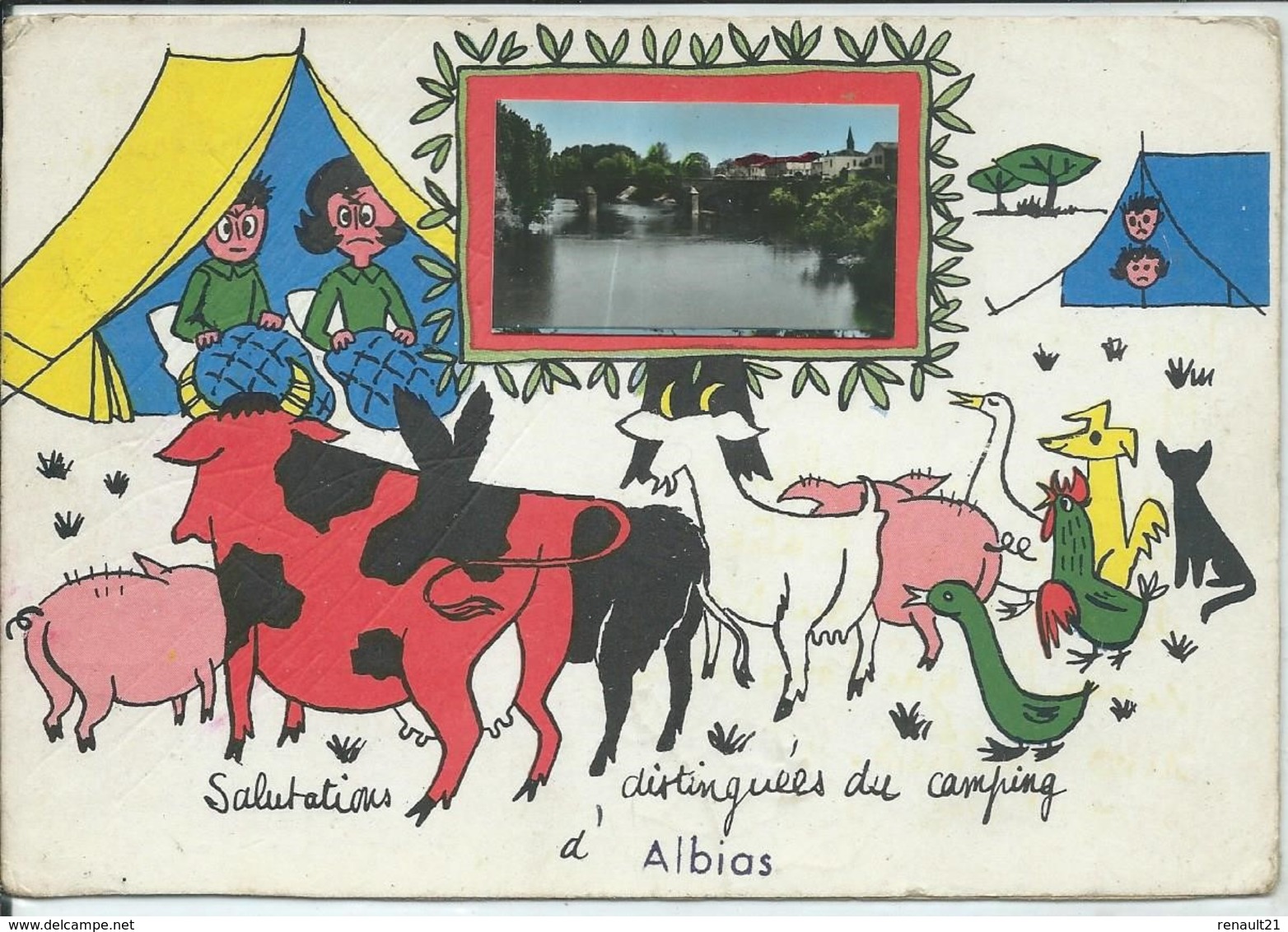 Albias-"Salutations Distinguées Du Camping D'Albias" - Albias