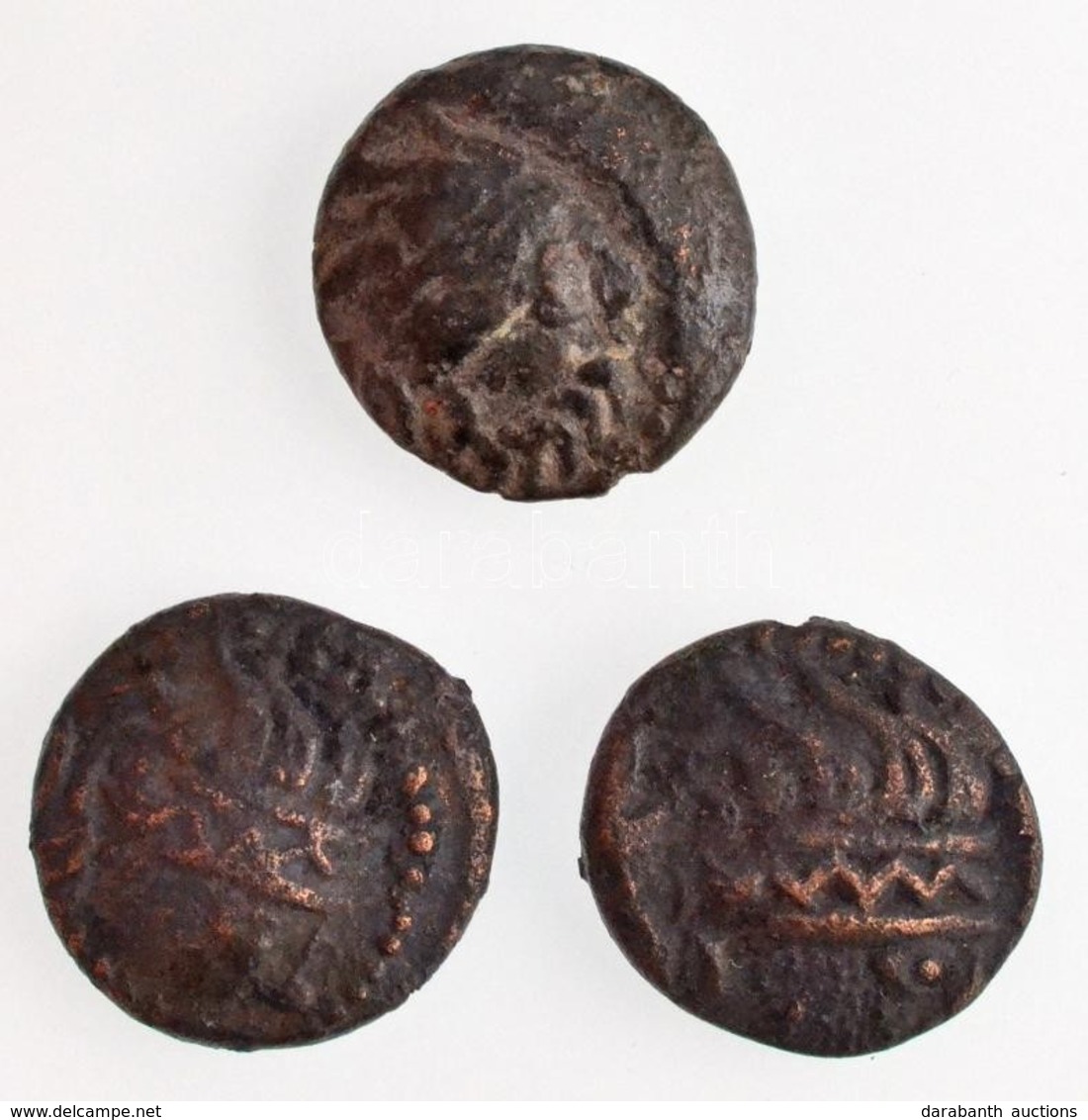 Kelták Kr. E. ~II. Század Br érme, Kapos-völgyi Típus (3x) (2,2g/2,15g/2,43g) T:2-,3
Celtic Tribes ~2nd Century BC Br Co - Non Classificati