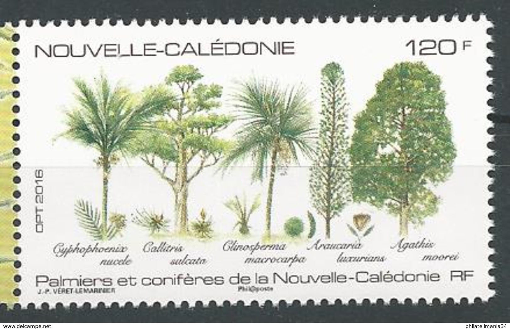 Nouvelle-Calédonie 2016 - Palmiers Et Conifères De La Nouvelle-Calédonie - Unused Stamps