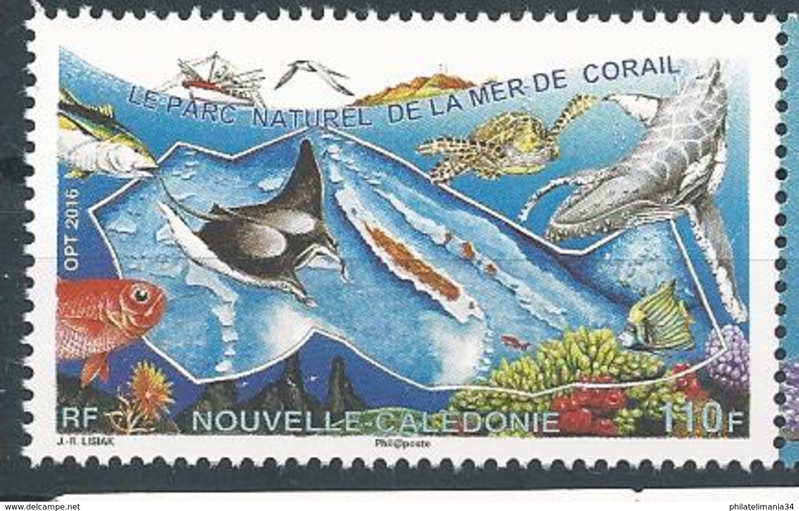 Nouvelle-Calédonie 2016 - Le Parc Naturel De La Mer De Corail - Neufs