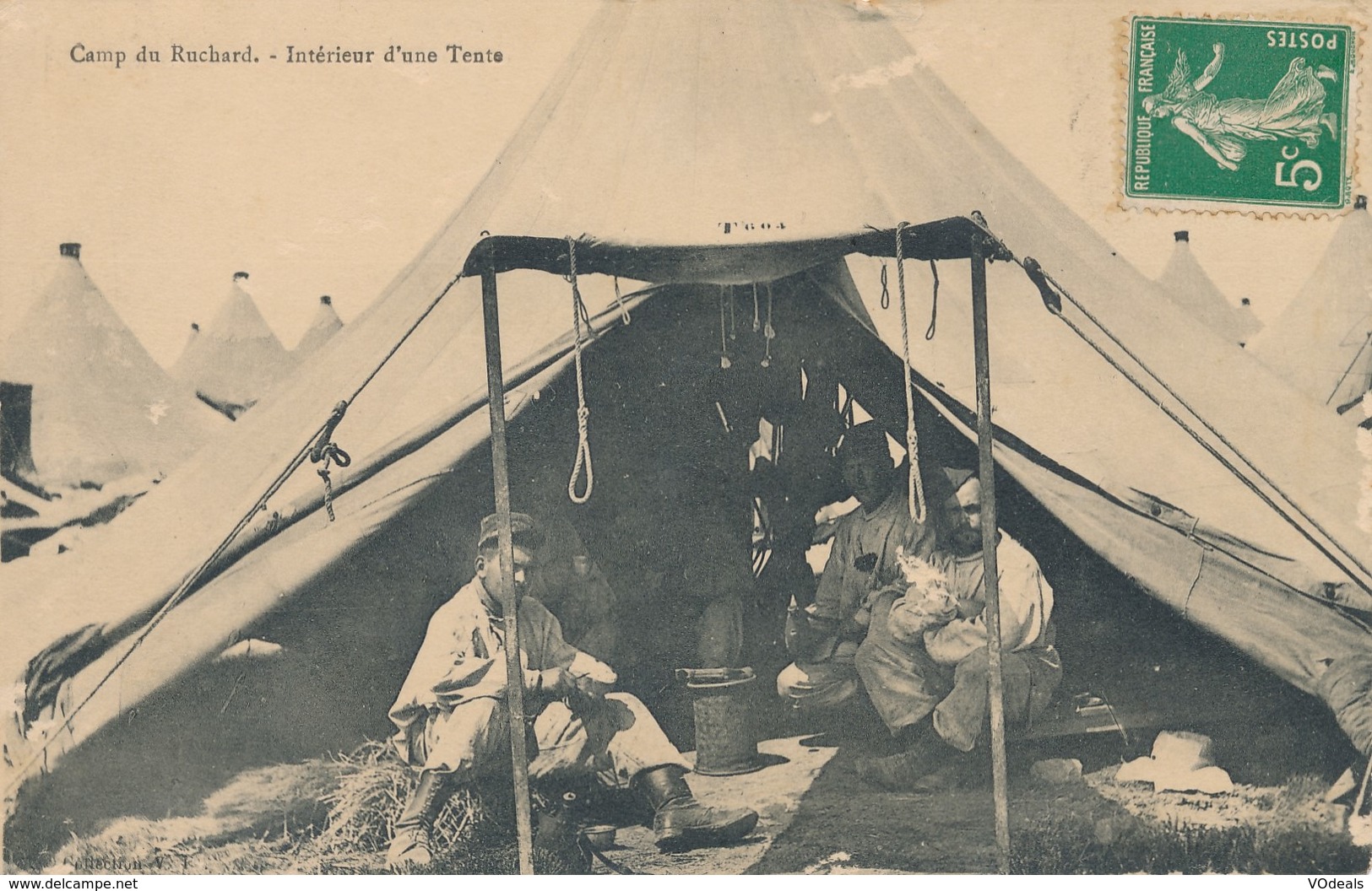 CPA - France - (37) Indre Et Loire - Camp Du Ruchard - Interieur D'une Tente - Autres & Non Classés